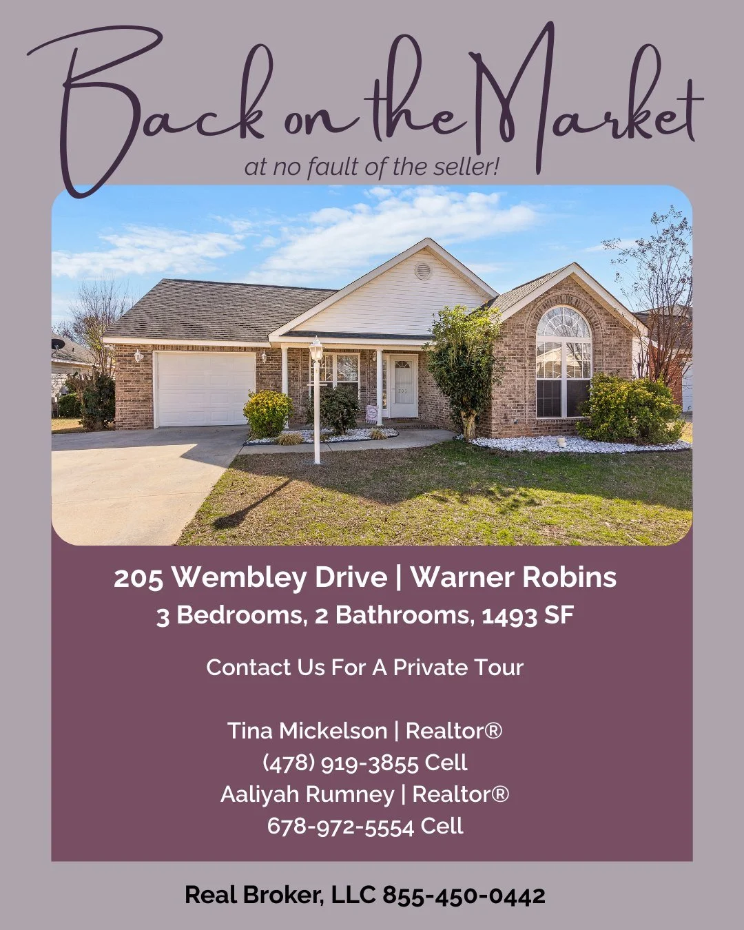 This Warner Robins home is back on the market at no fault of the seller!

205 Wembley Drive is located just minutes from shopping, dining, and Robins Air Force Base, this move-in ready home has seen thoughtful updates over the years. Major systems in