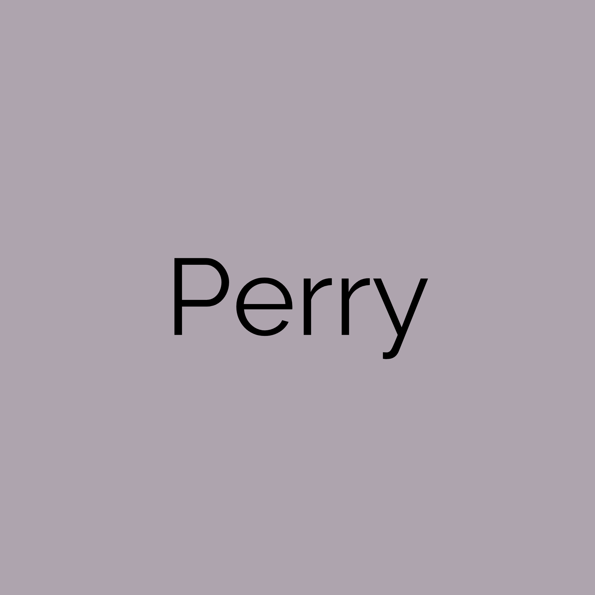 A gray background with the word "Perry" written in black centered.
