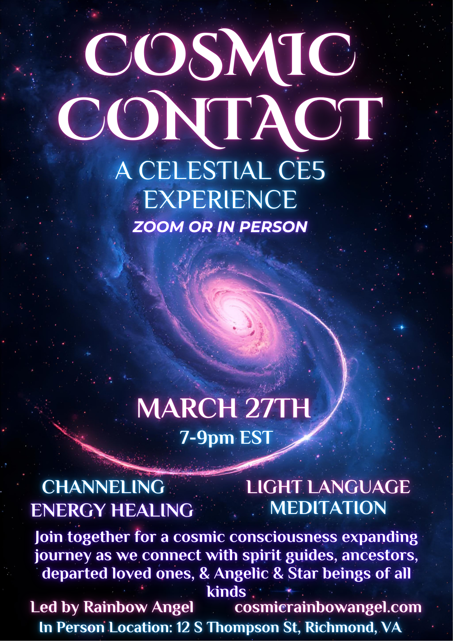 Cosmic Contact CE5 Experience - Zoom or In Person