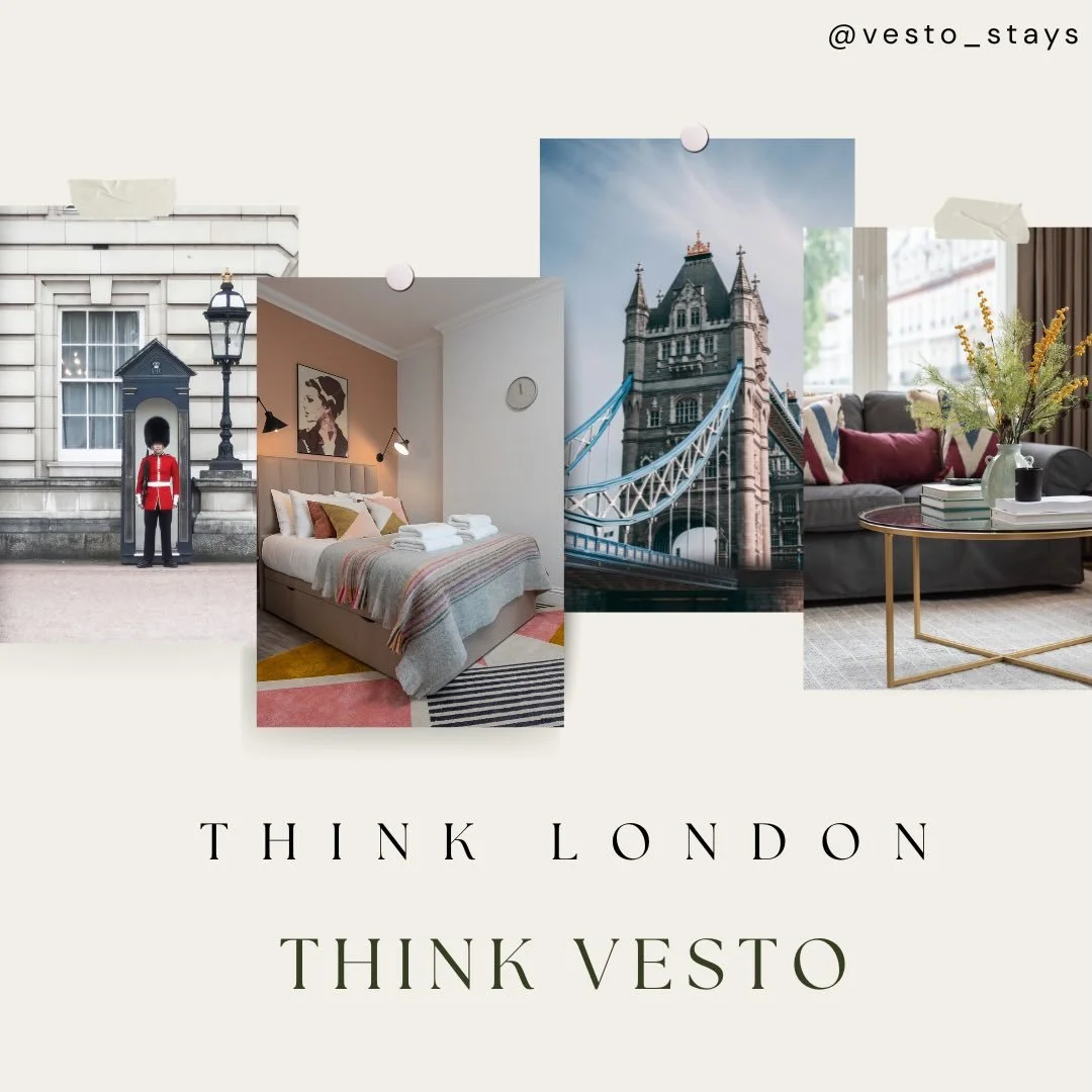 From misty morning walks over Tower Bridge to cosy cafe corners in Notting Hill, every pin is a little piece of London magic. 
The city that never gets old. 
#londonpinboard #londoninspo #londonstays #vestostays