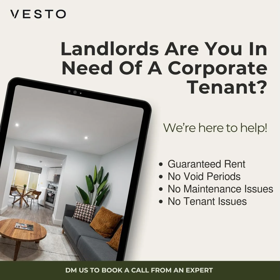 Being a landlord isn&rsquo;t as passive as it used to be&hellip;
❌ Void periods draining your income
❌ Late rent or problem tenants
❌ Maintenance calls at the worst times 

Sound familiar?

That&rsquo;s where Vesto Stays comes in.
✅ Guaranteed Rent
✅