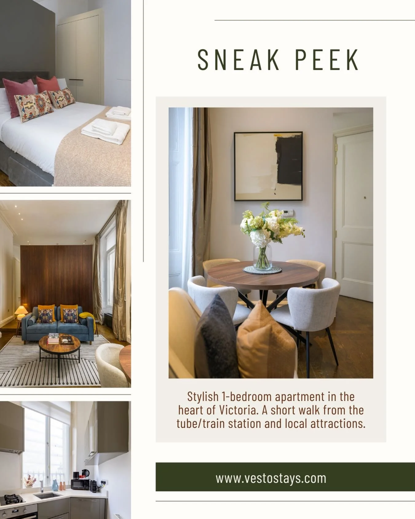 Sunlight spilling through the tall windows, soft tones wrapping every corner, and a quiet kind of luxury your can feel the moment you walk in. 

This apartment has undergone a soft refurbishment, bringing a mix of classic charm meets calm, modern liv