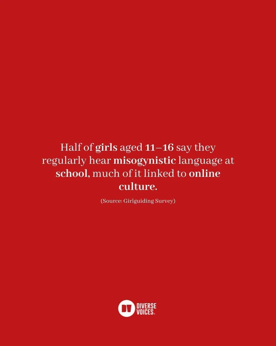 Misogyny isn&rsquo;t just an online problem. It shows up in classrooms, corridors and friendships, shaping how young people think about respect, consent and relationships.
These stats make it clear how deeply online culture is influencing real-life b