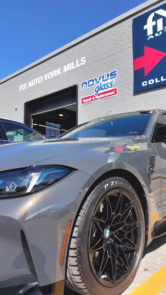 This 2025 BMW M4 Competition came to us after being keyed across the quarter panel. Our expert team restored it with a flawless grey metallic color match, replaced the taillight, and completed the job with premium front-end PPF protection. At York Mi