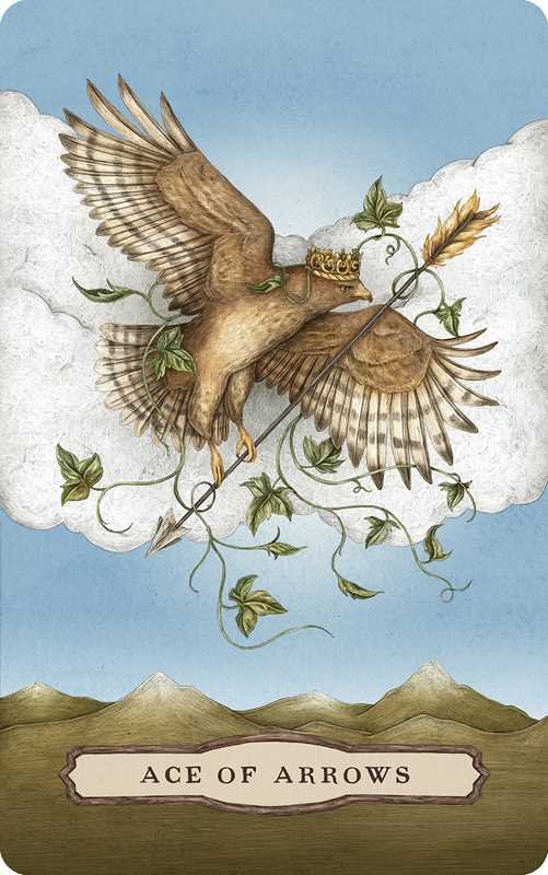 woodland-wardens-tarot-ace-arrows.jpeg