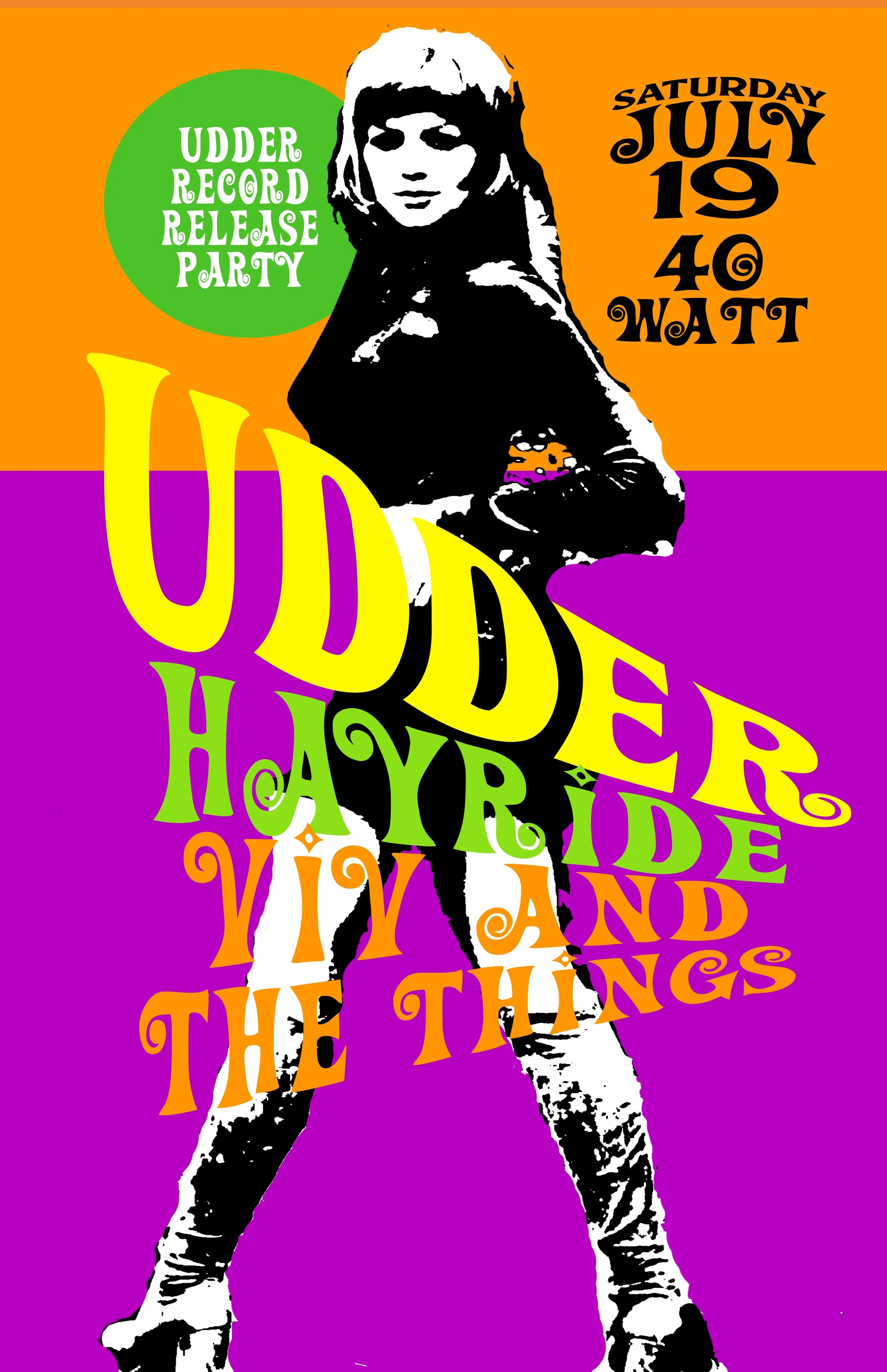 Udder at the 40 Watt with Hayride and Viv and the Things July 19 2025