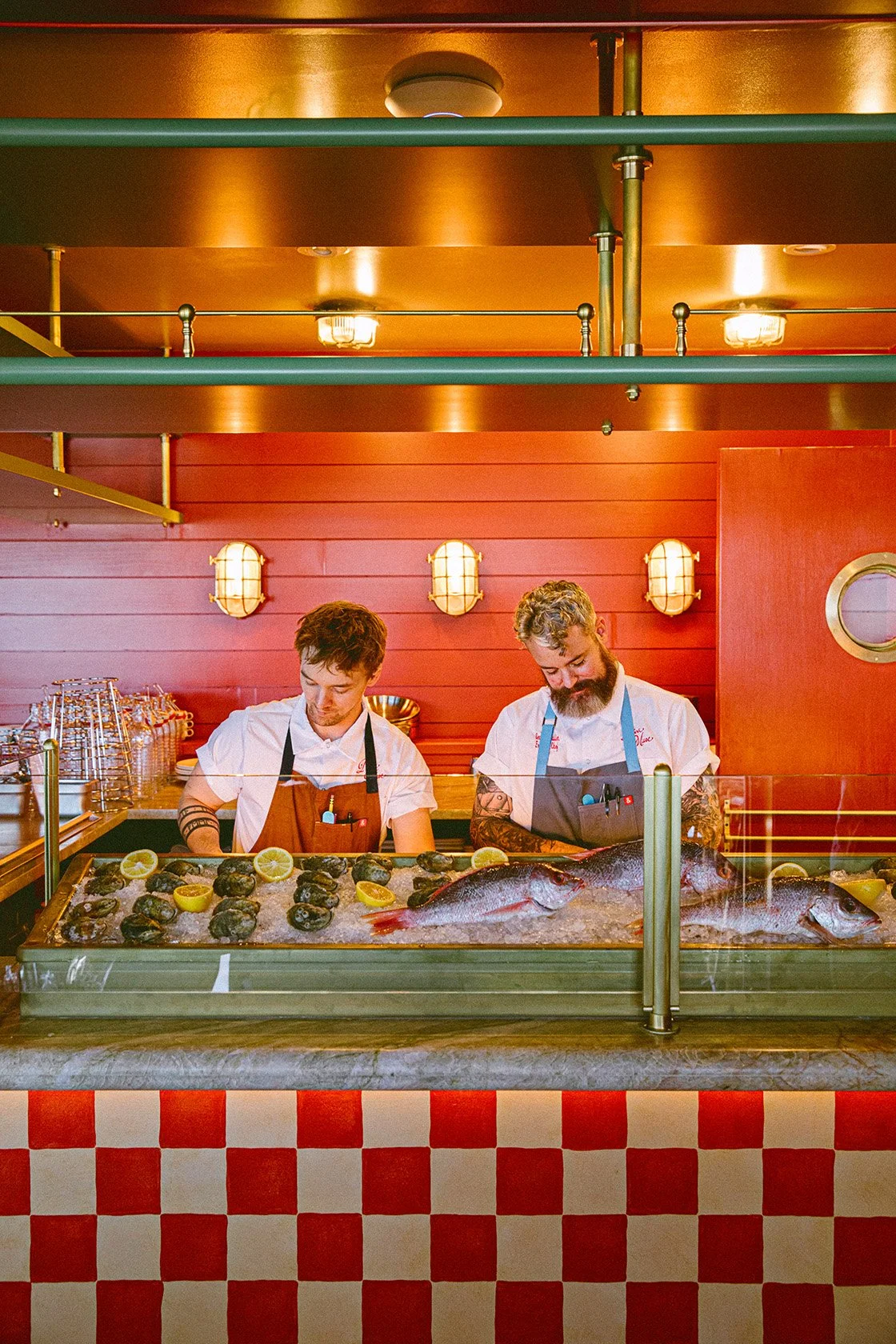 two chefs in kitchen