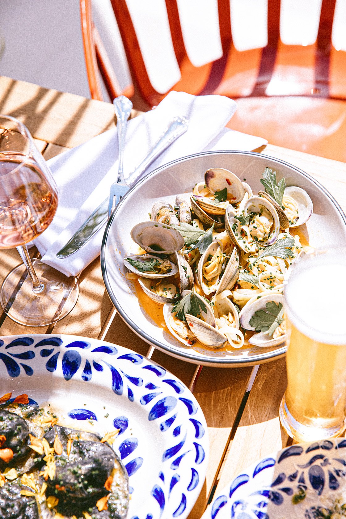 table of seafood