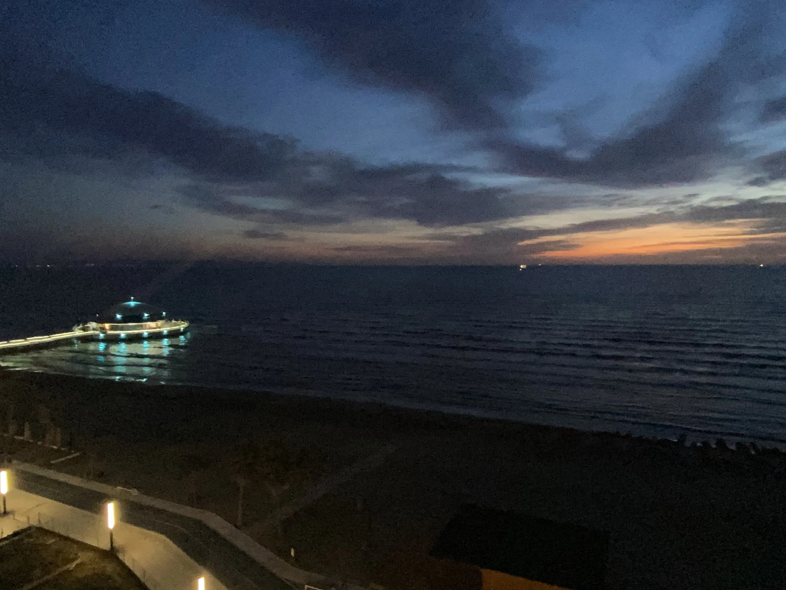 Durrës at night.