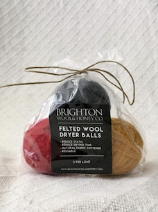 Felted Wood Dryer Balls