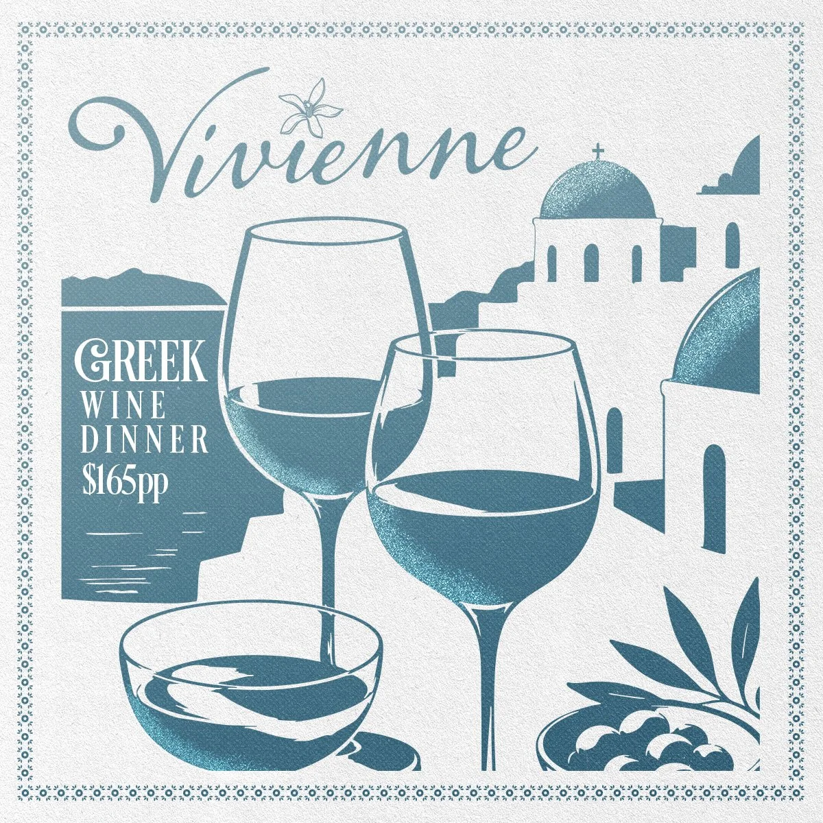 Vivienne Greek Wine Dinner