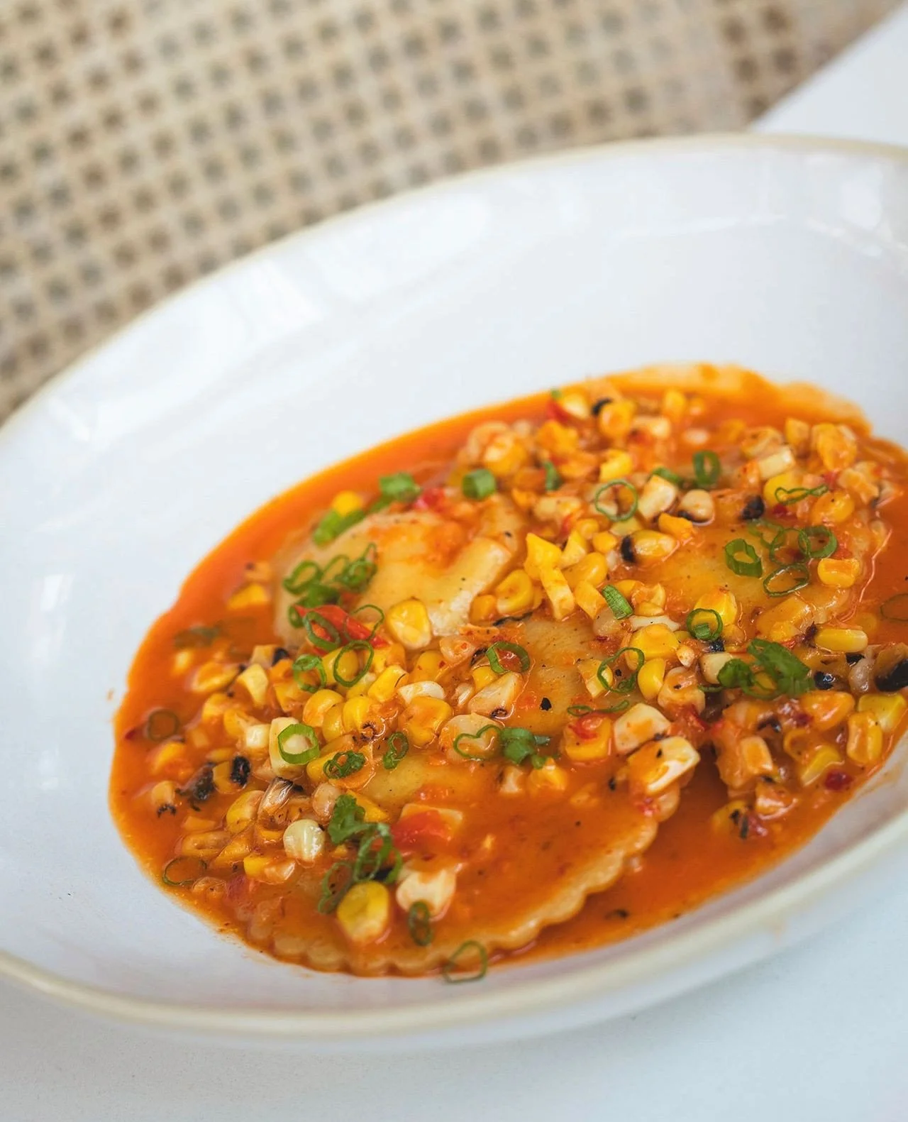 An im-pastable decision. Luckily, choosing both is always an option.⁠
⁠
🌽 Ravioli di Maize &mdash; house-made pasta stuffed with sweet corn ricotta, finished with nduja butter, charred corn, and green onion⁠
⁠
🥦 Ditalini ai Broccoli &mdash; roasted