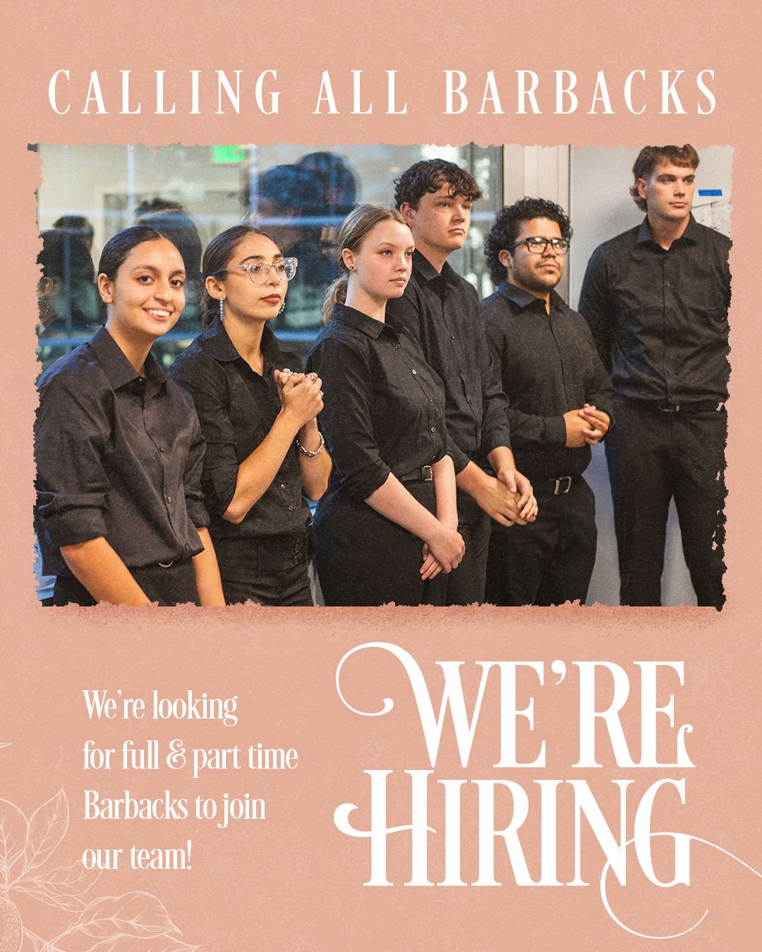 Vivienne is Now Hiring Barbacks. If you thrive in a busy environment, work well with a team and want to build your experience in hospitality, we want to hear from you.⁠
⁠
Apply online today at nichehospitality.com/careers or send your resume to Lisa 