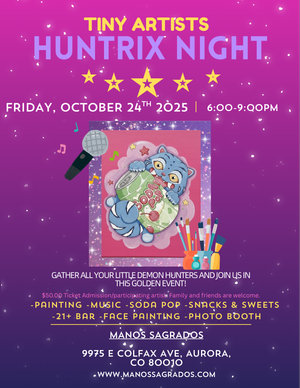 Tiny Artists Huntrix Night - Paint & Sip