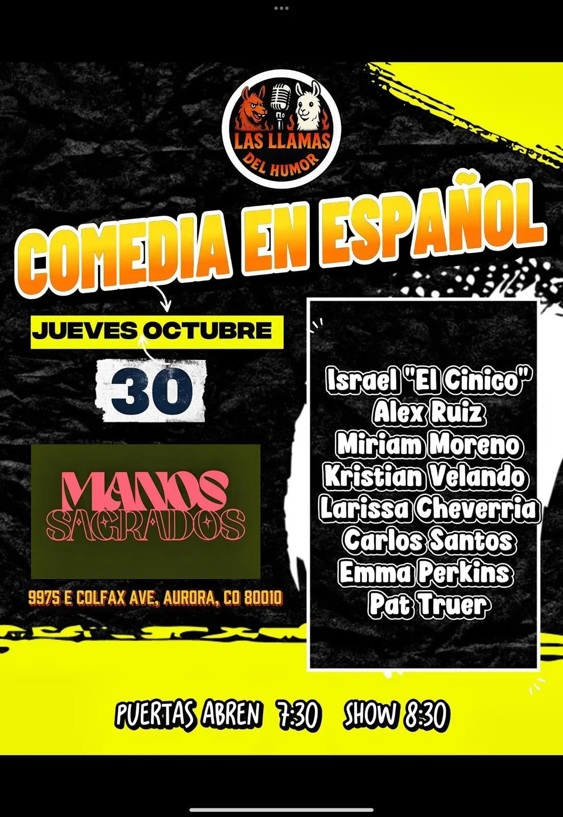 Las Llamas del Humor: Comedia En Español