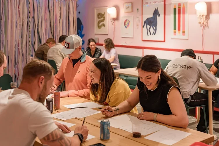 Drink & Draw: DIY Mini Bouquet Watercolor