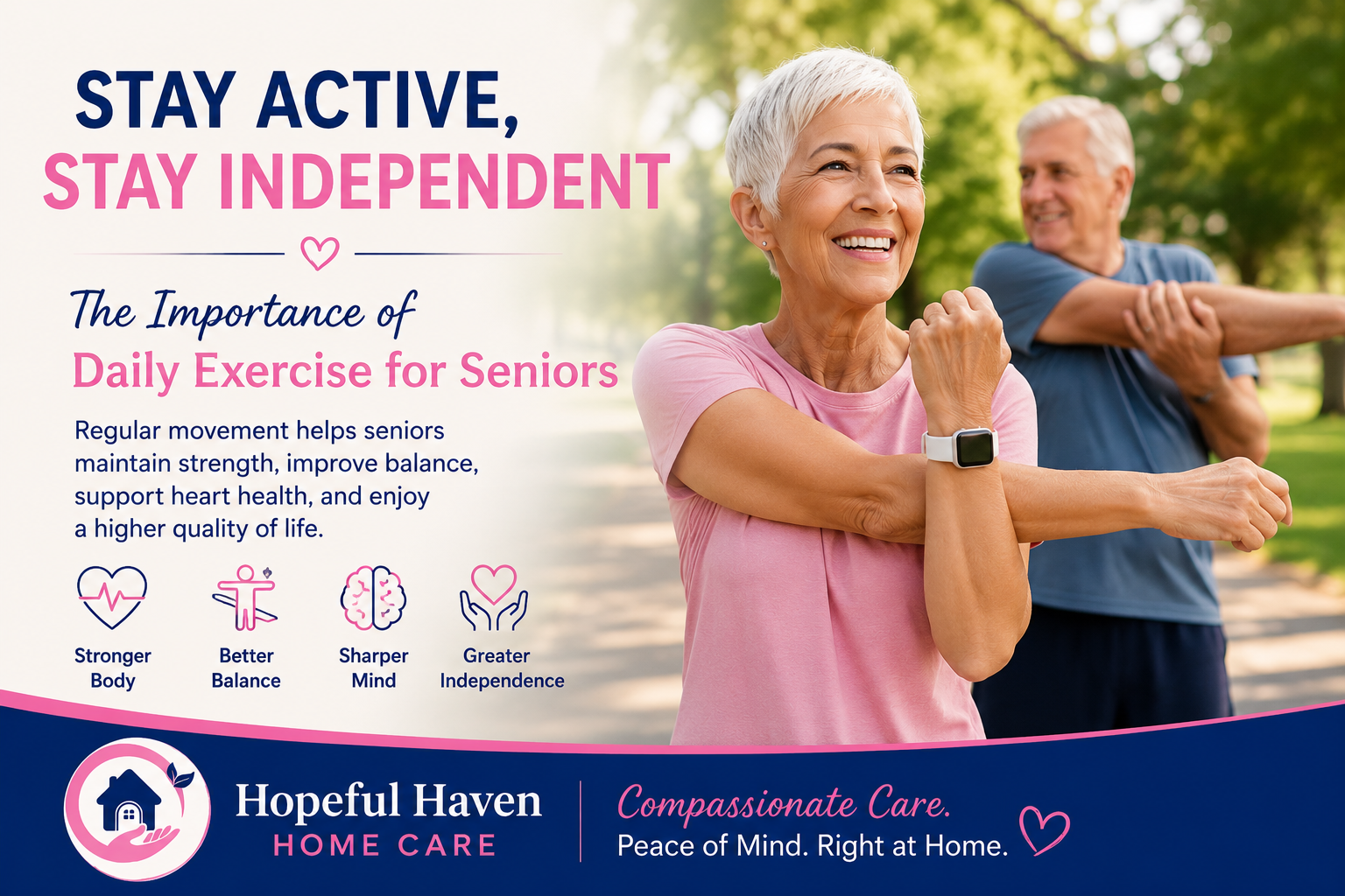 The Importance of Daily Exercise for Seniors: Staying Active, Healthy, and Independent