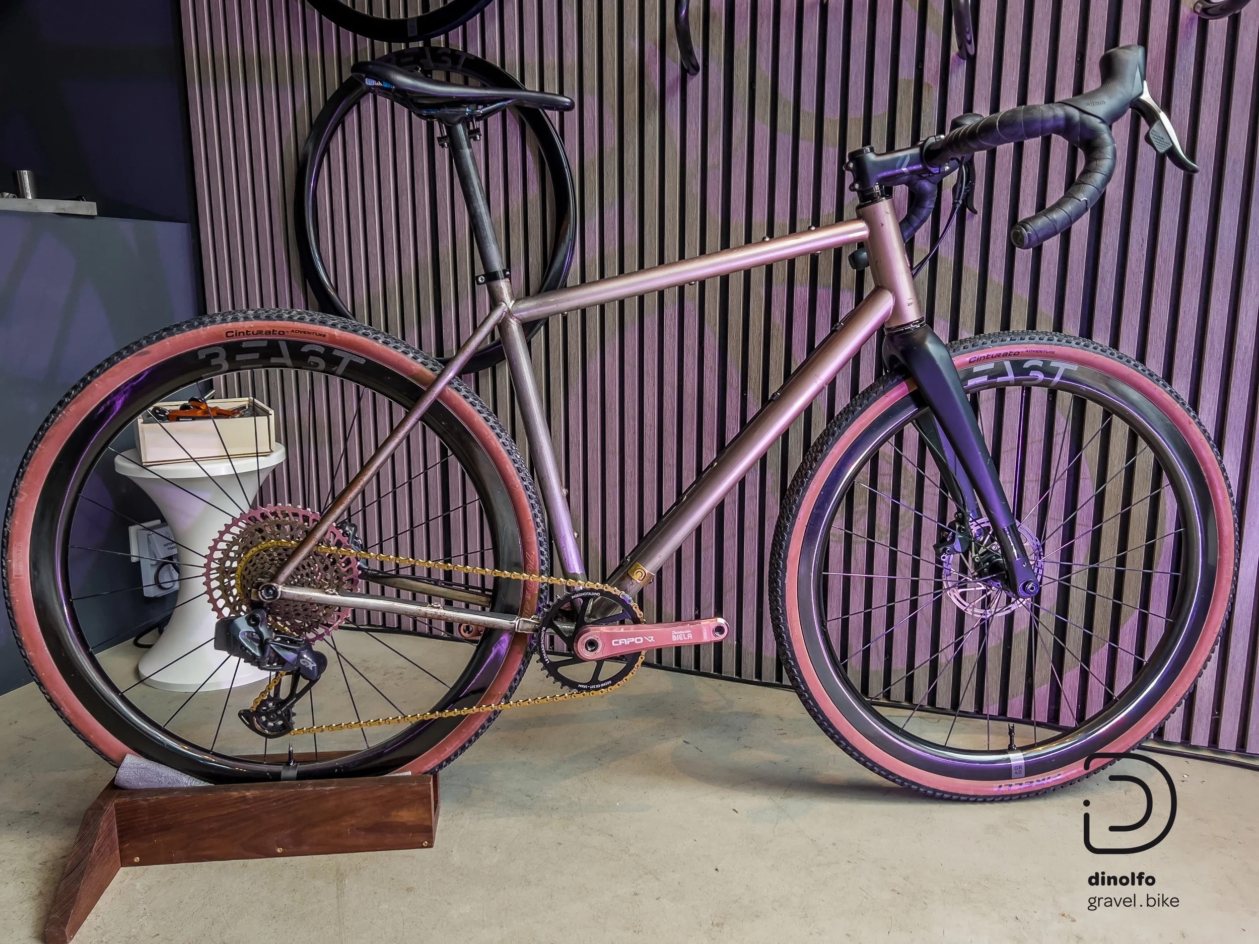 DINOLFO Gravel Bike BEAST Edition "rose metalic"in Gr.: M