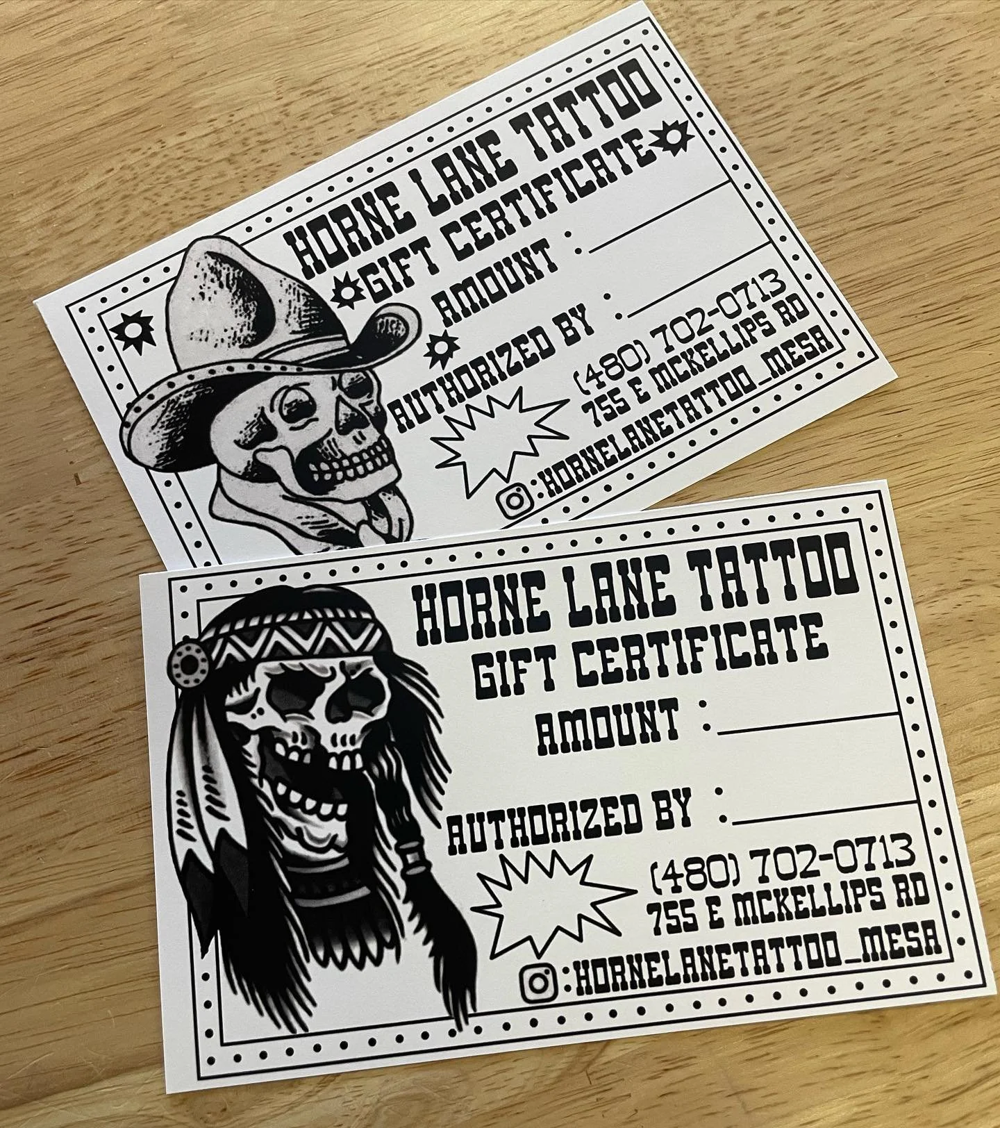 Gift cards available in shop! Great gift for the holidays! 
Stop by and pick one up @hornelanetattoo_mesa