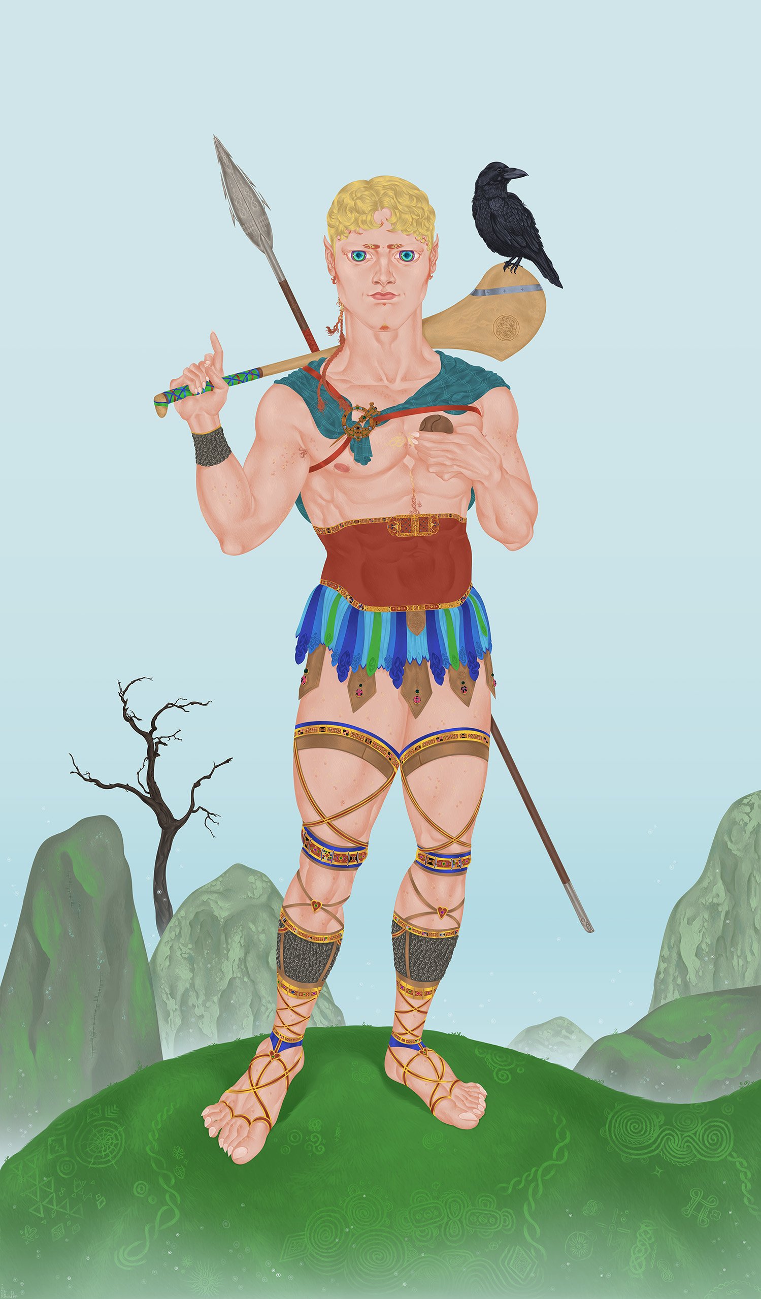 Cú Chulainn, 2025. Digital.