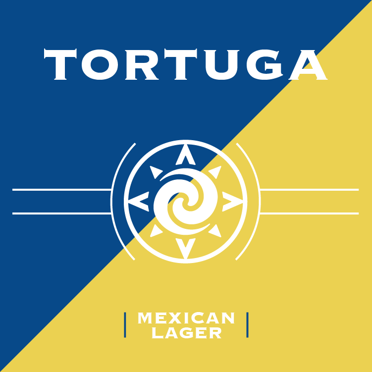 Tortuga Mexican Lager, 4.6% - A crisp traditional Mexican Lager that is low in ABV but not short on character. Enjoy this straw colored, toasty, easy drinking beer all summer long.