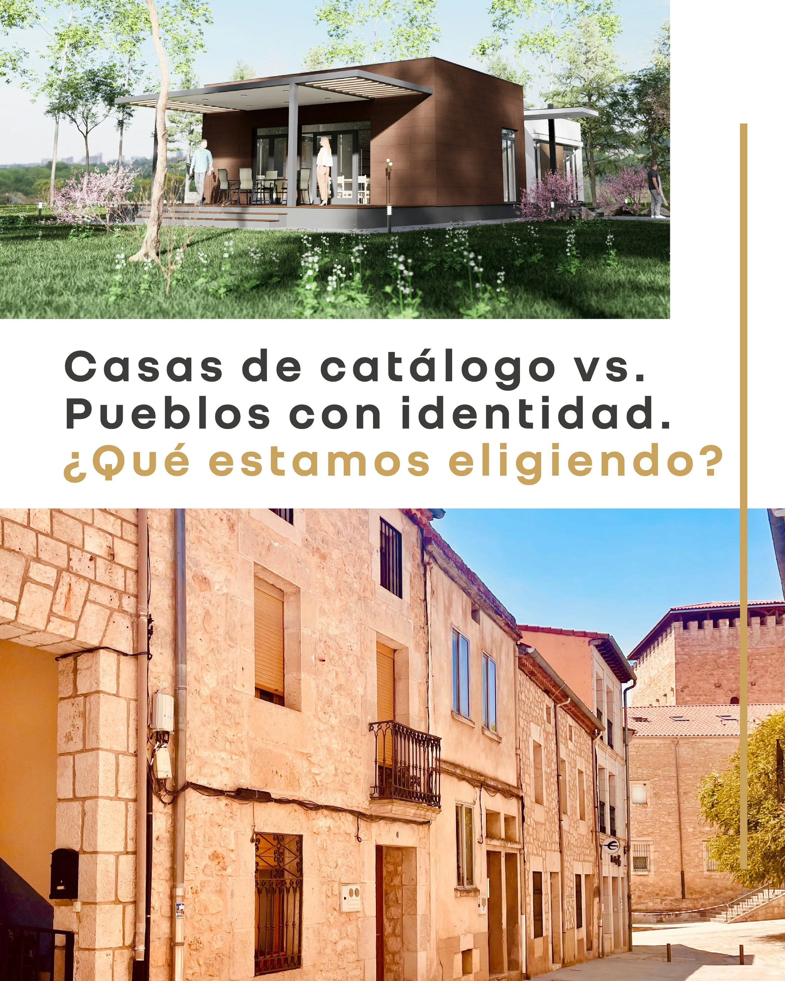 Este finde en el pueblo sali&oacute; un debate necesario: casas prefabricadas e industrializadas vs. arquitectura tradicional. 🏠

Es evidente que el sector tiende a la industrializaci&oacute;n para suplir la falta de mano de obra. Pero... &iquest;a 