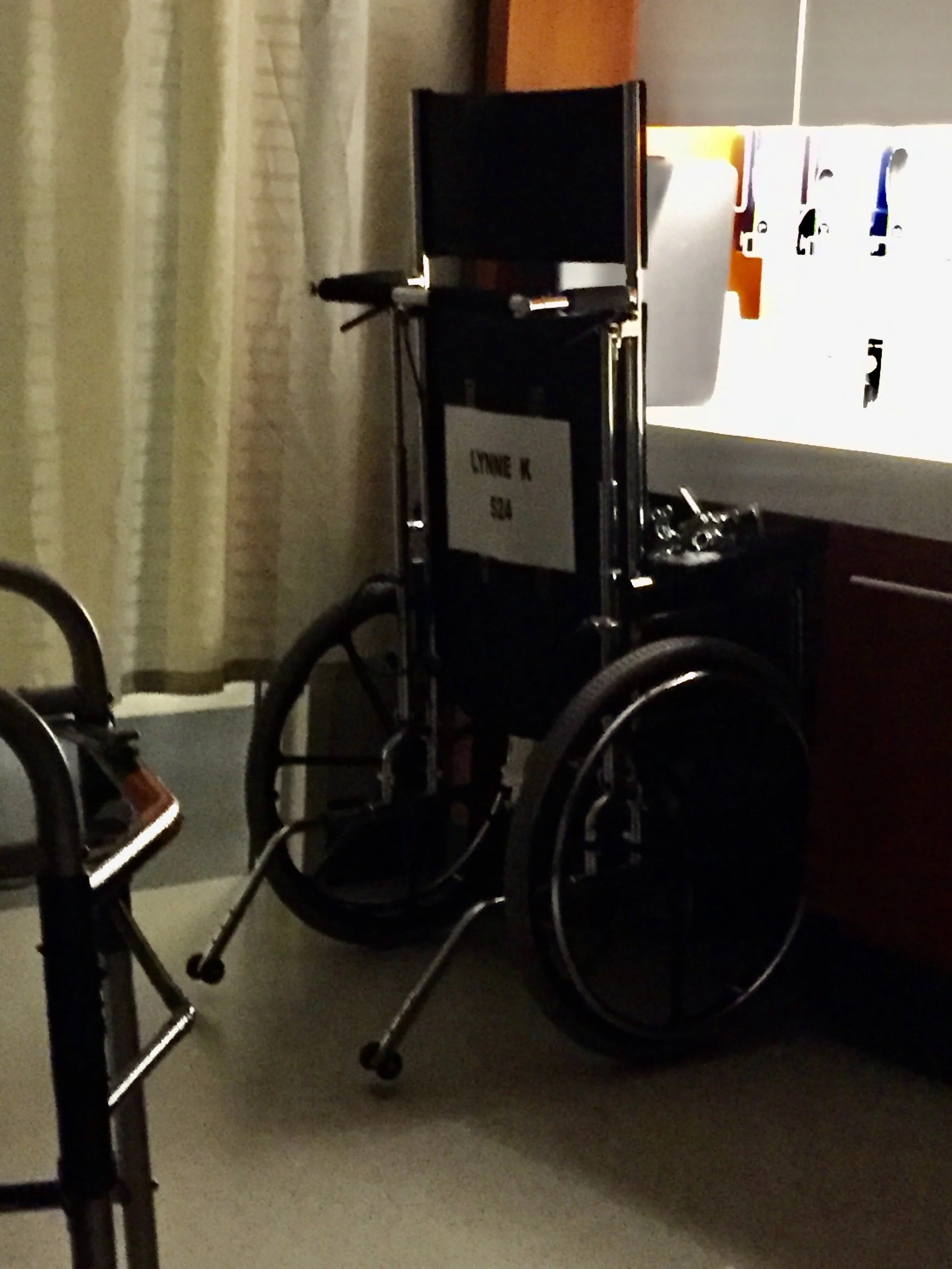 As someone who belonged to 3 gyms, the wheelchair was hard to accept.  Even harder: could I really choose how I would show up in the world?
