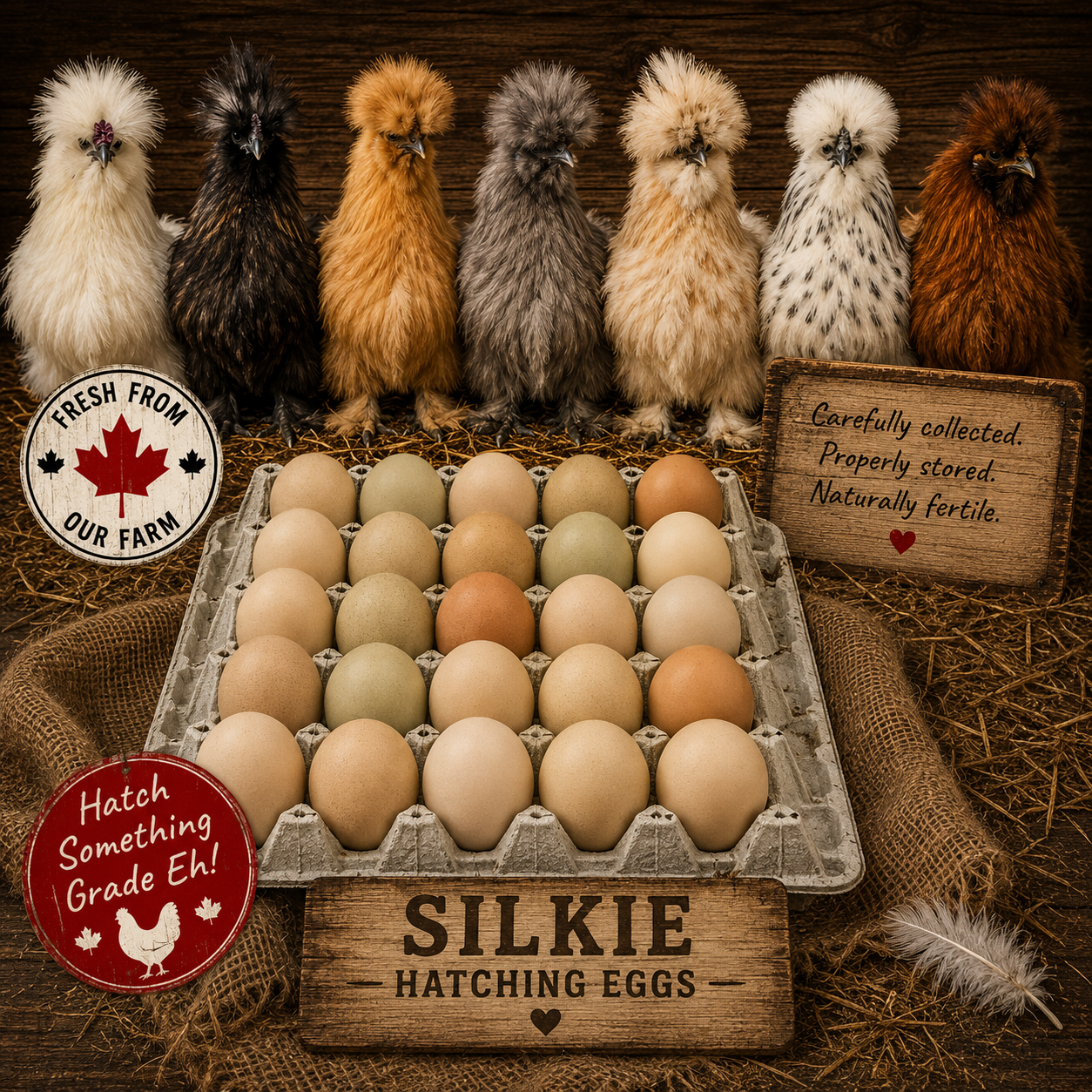 Silkie Hatching Eggs
