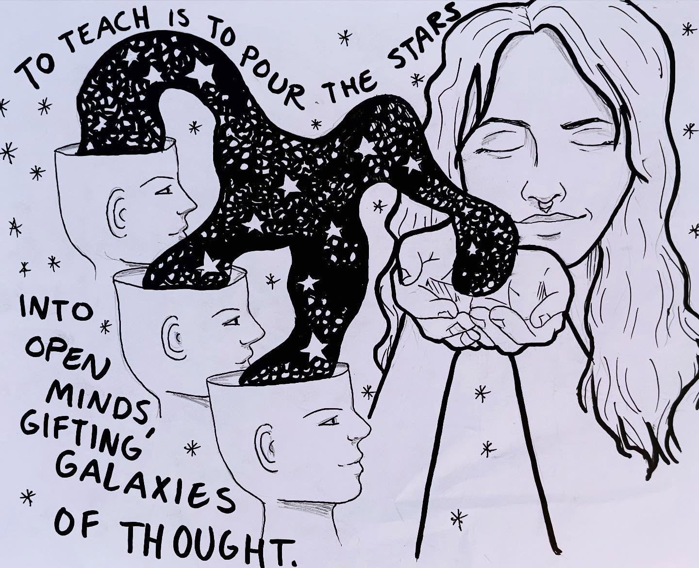 I was recently contacted by a fellow artist from the @furmanart Found Family show. They gave me an amazing opportunity to be a part of their Masters Thesis to normalize queer educators. I found this project to be really unique, and I am excited to se