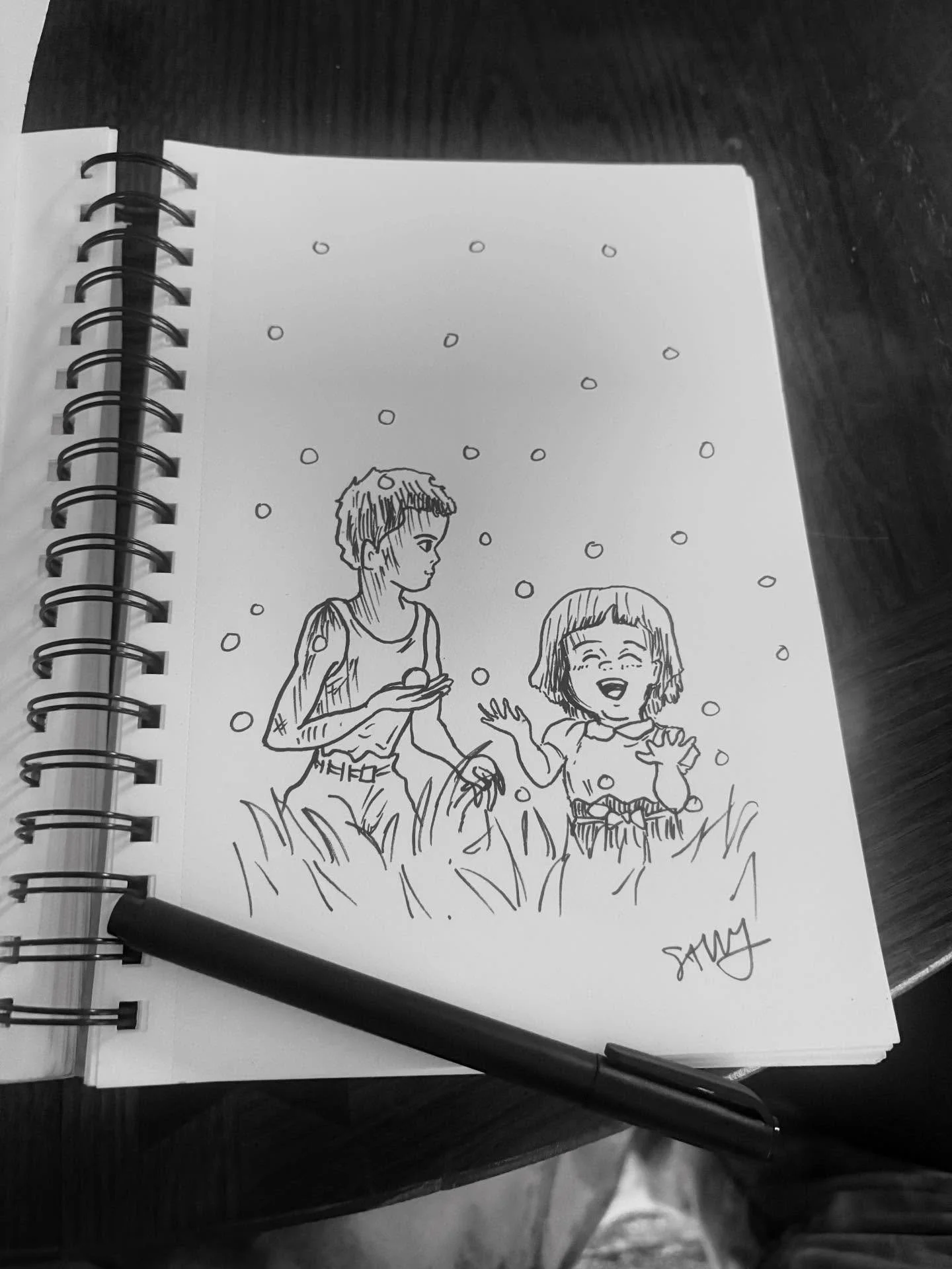 #inktober day 23: firefly. Grave of the Fireflies was a movie I watched once 12 years or so ago and NEVER AGAIN 😭💔 #art #savvyart #studioghibli #drawing #inktoberday23