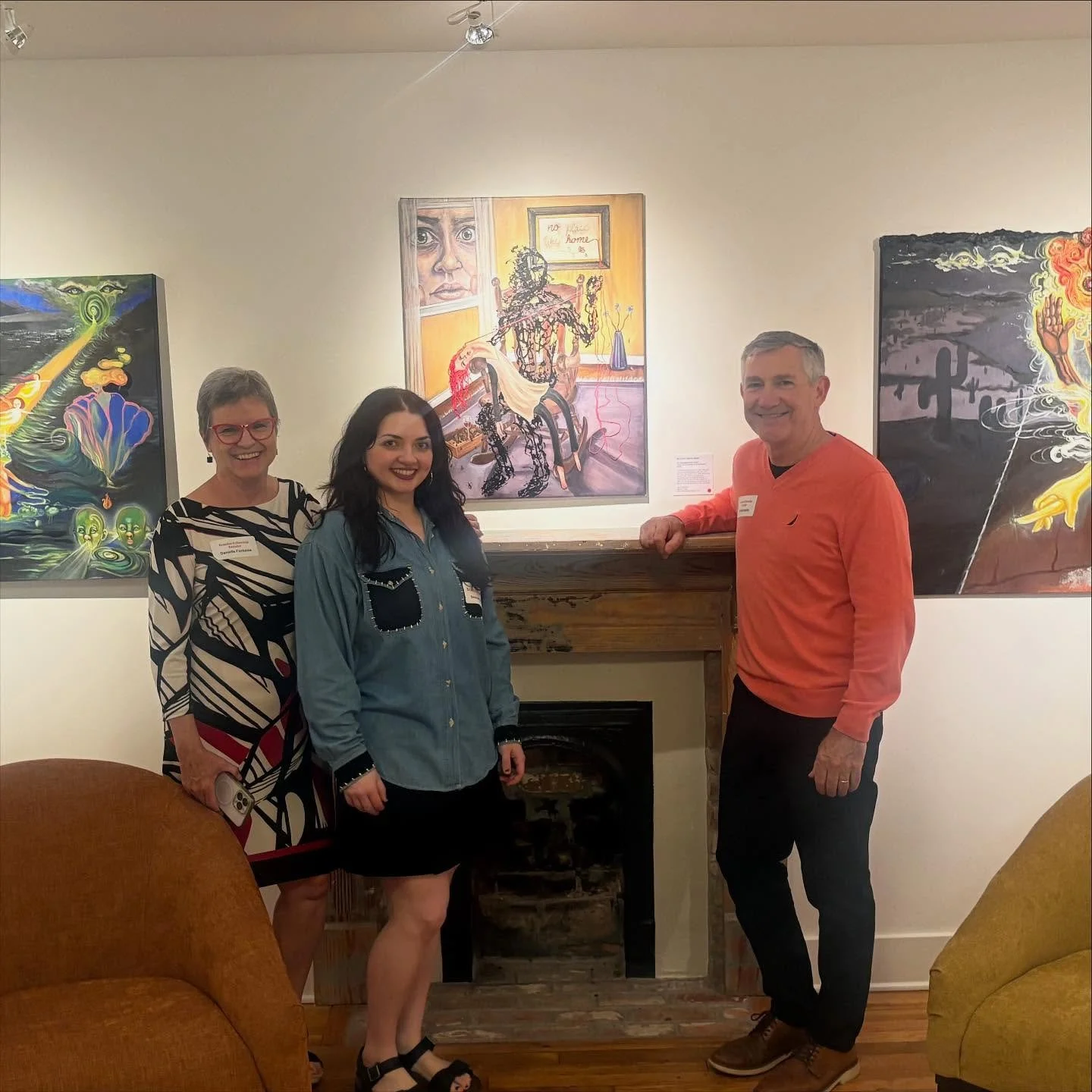 Thursday was the launch of our book, All Roads Lead to Art and Vice Versa! It&rsquo;s so nice to be part of such an amazing group of artists. Not only that, but my painting An Unraveled Sense of Self sold at the book launch 😍 sad to see it go, but s