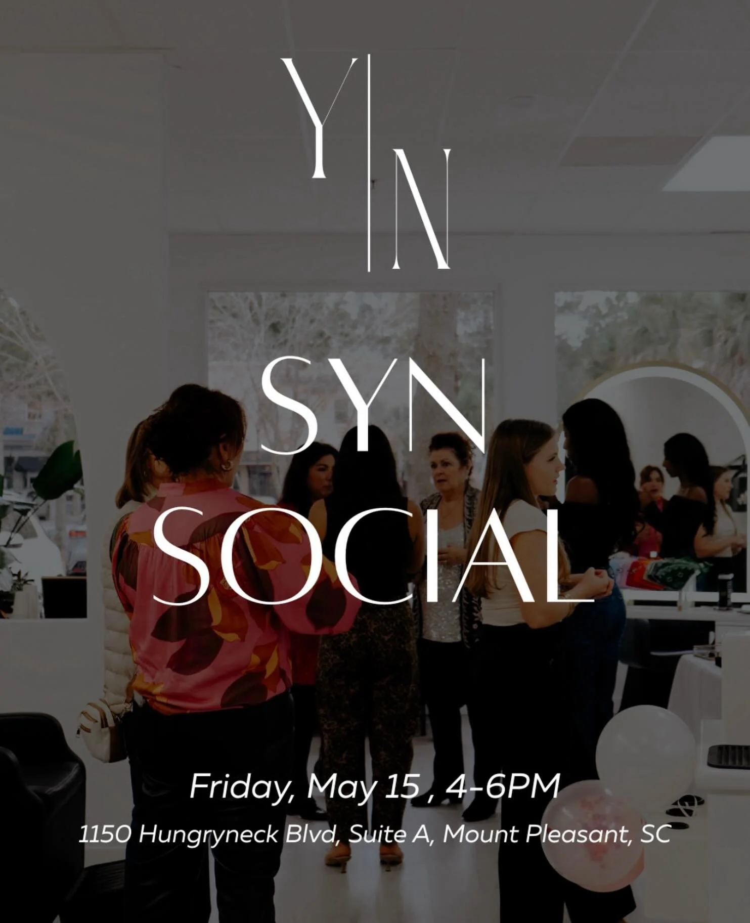 If you don&rsquo;t have plans this evening, now you do!

Come join us at our salon TONIGHT from 4-6pm for our SYN Social, bringing together our incredible community and vendors for an evening of fun and connection. So grab your best friends and we&rs