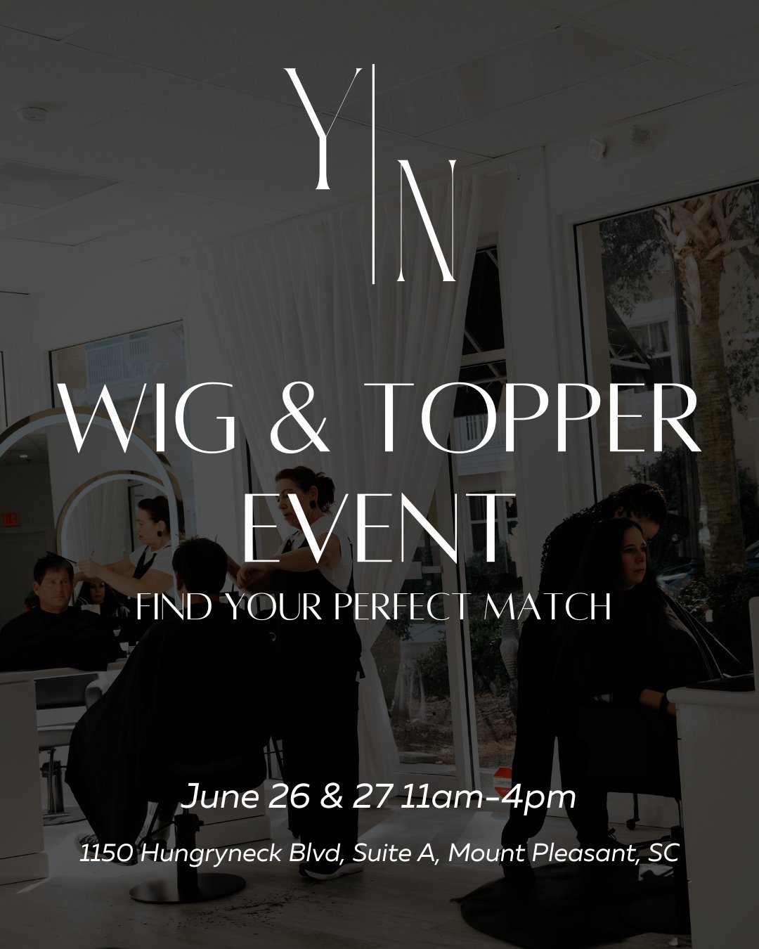 Hair is deeply personal, and finding the right solution should feel comfortable, supportive, and empowering. 🤍⁠
⁠
Join us June 26 &amp; 27 from 11 AM&ndash;4 PM for our Wig &amp; Topper Event, featuring private one-on-one consultations with our dedi