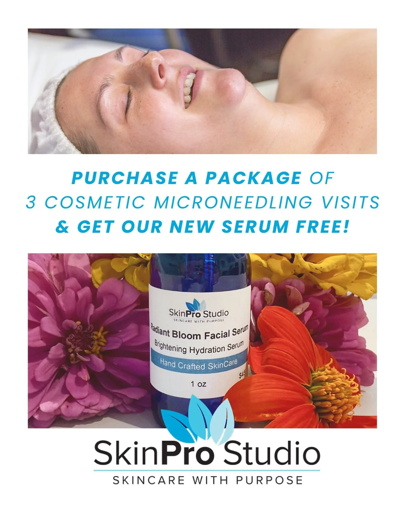 Get ready for fall with our ultimate skin solution: our new Radiant Blossom Serum and cosmetic micro-needling. Package deal this month includes 10% off and a free product. Don&rsquo;t miss out! Scheduling link in our bio.  #microneedlingtreatment #sk