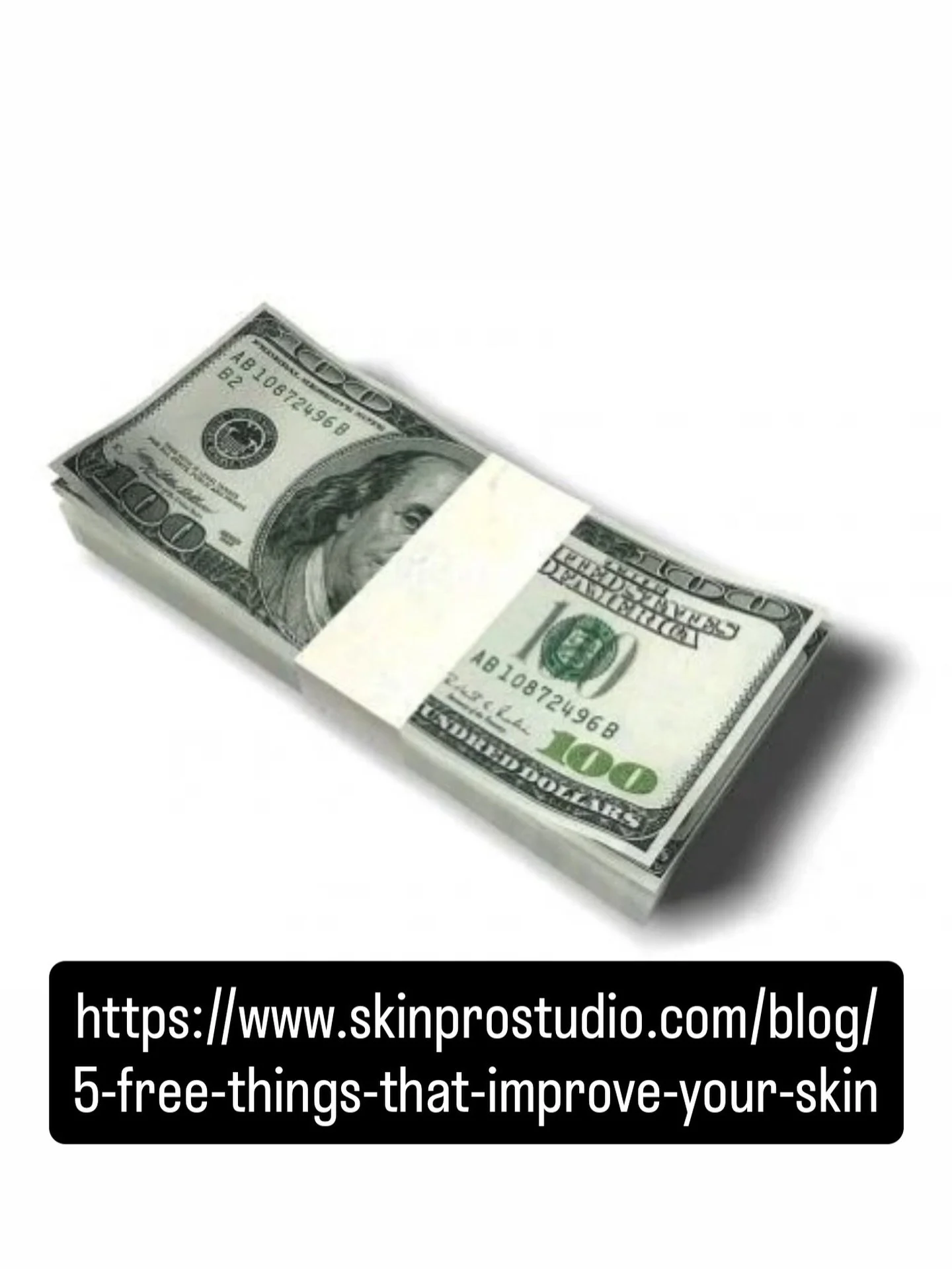 Follow us for free skincare tips.  #skinprostudio #charlestonskincare #cleanbeauty