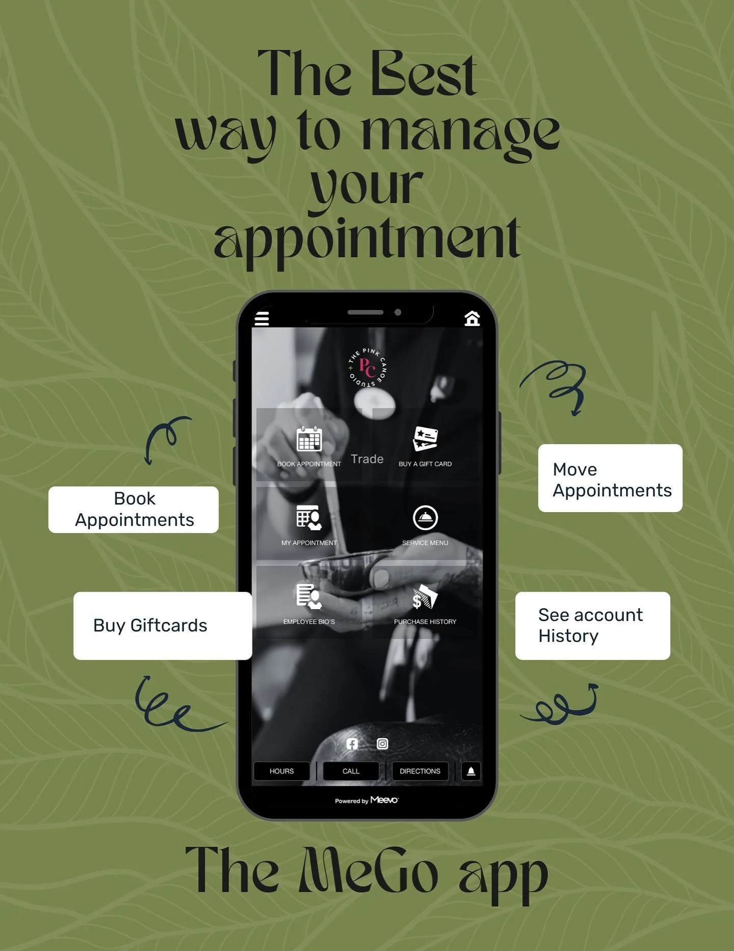 ✨ Big news, Canoe Crew! ✨
We&rsquo;re officially have an app! &mdash; the MeGo app is now available in your App Store! 📲

Managing your appointments at The Pink Canoe just got so much easier! You can:
💗 Book, reschedule or cancel appointments 24/7
