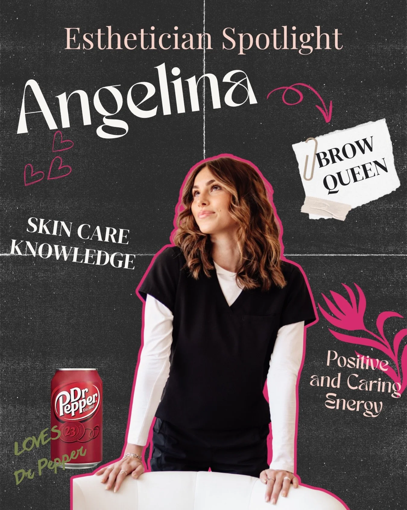 Our girl Angelina 🤍

Our brow queen. Skincare extraordinaire. The calm, grounding energy that makes you feel taken care of the second you&rsquo;re in her room.

She&rsquo;s been with us for almost two years now and truly&hellip; we don&rsquo;t know 