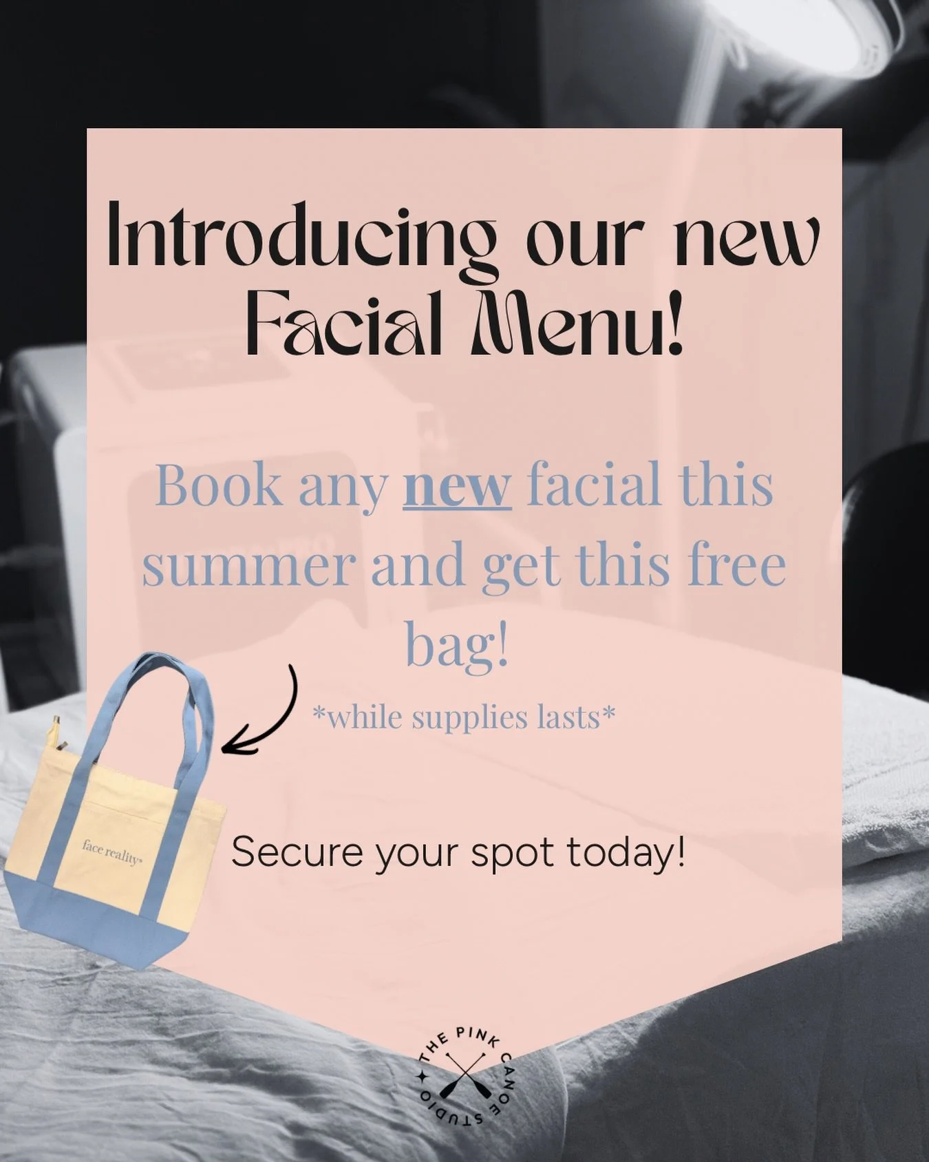 ✨ The new facial menu is finally here! ✨

From corrective treatments to luxury glow-boosting facials, we&rsquo;ve created an experience for every skin goal. 💖

Plus, book any new facial this summer and receive a FREE Face Reality tote bag while supp