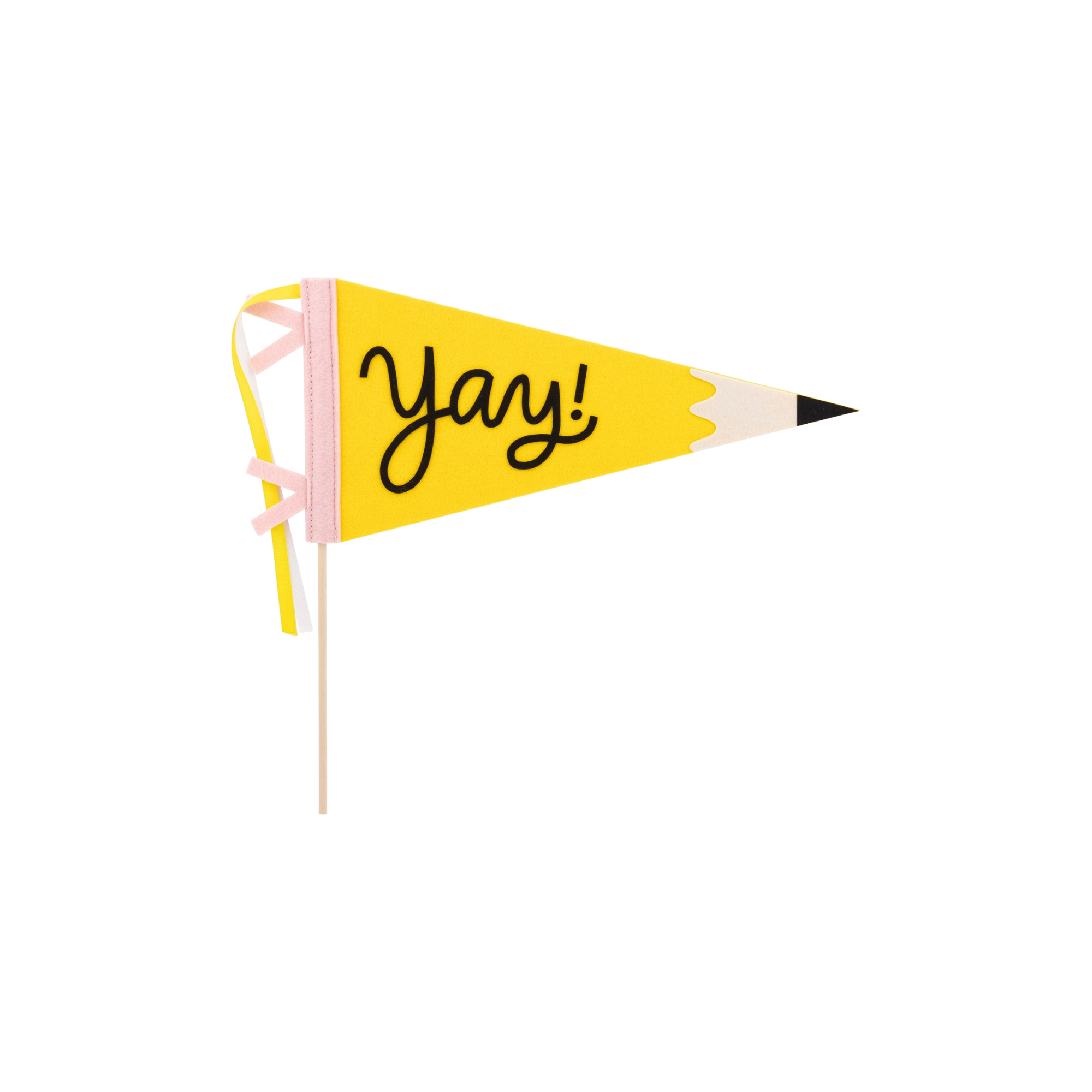 Yay Pencil Felt Pennant
