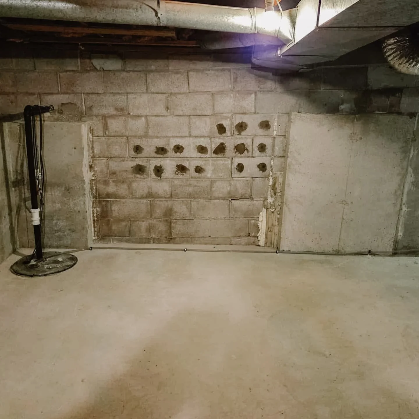 An emergency foundation repair completed by our hard working team 💪

This customer called us after their house insurance was canceled due to structural concerns.

After adding proper drainage, reinforcing and benching the walls, and pouring a new fl