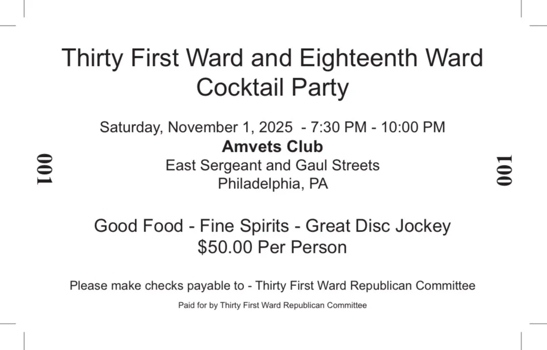Thirty First Ward & Eighteenth Ward Cocktail Party