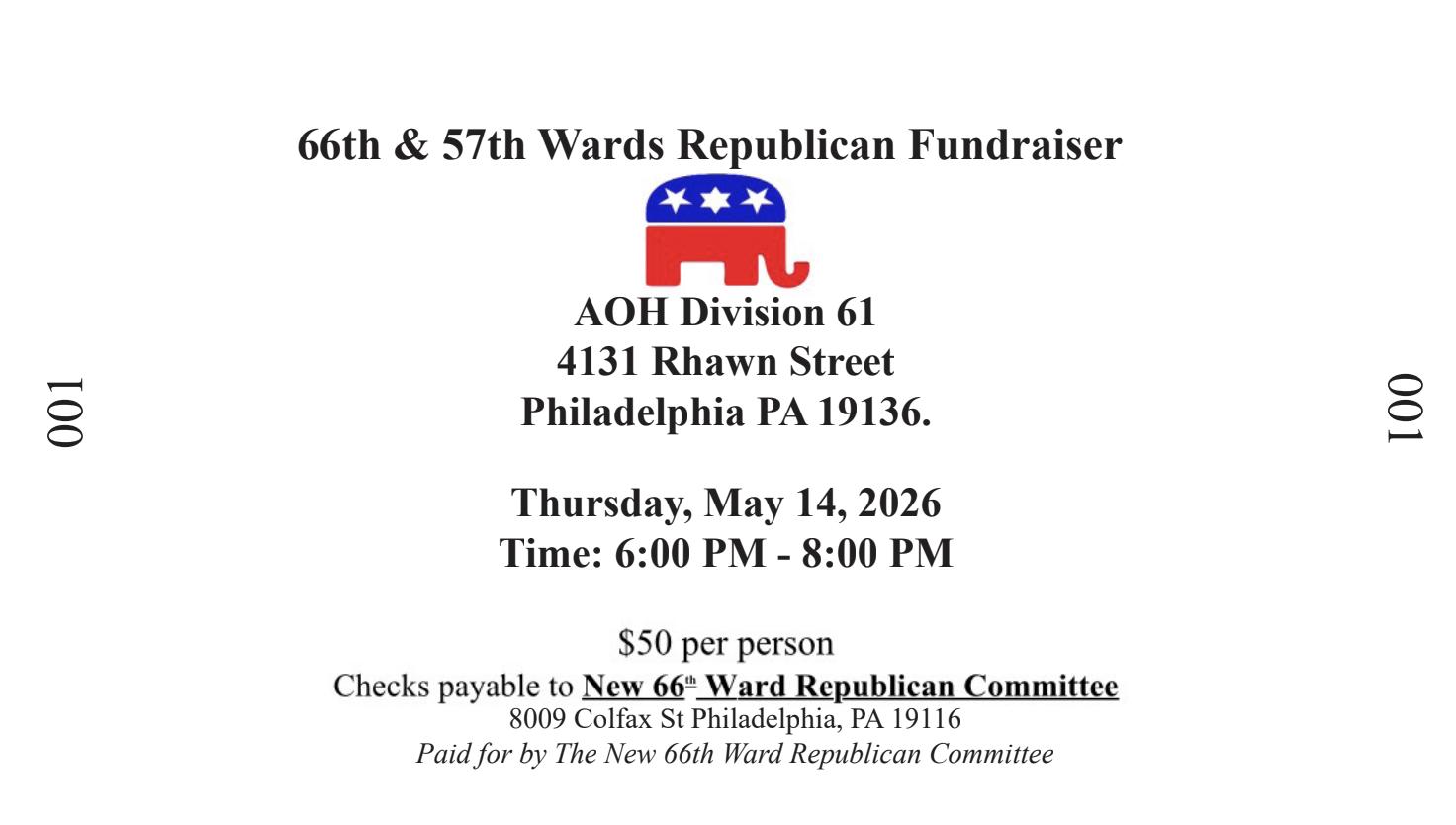 66th & 57th Wards Republican Fundraiser