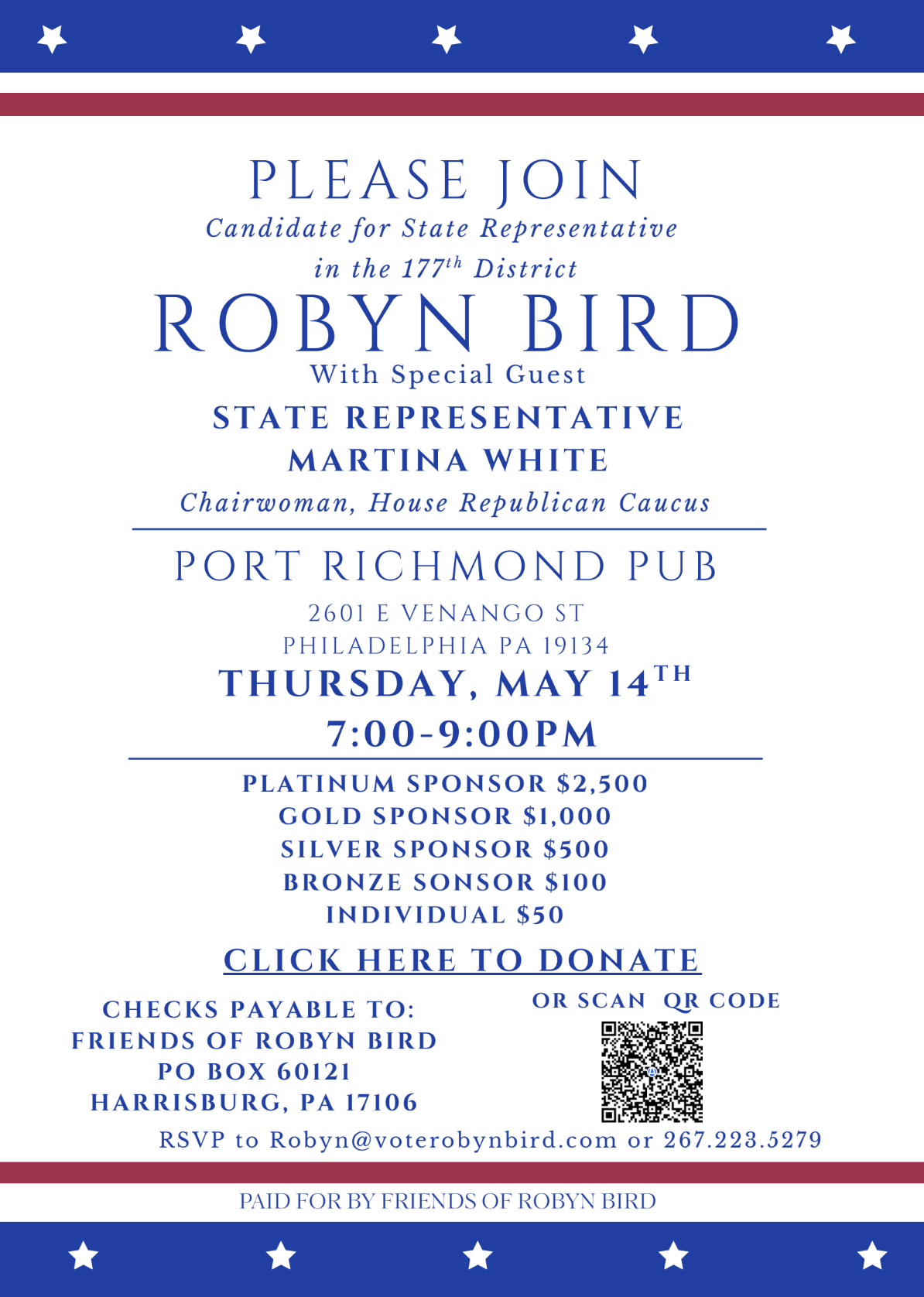 An Evening in Support of Robyn Bird withSpecial Guest Martina White.