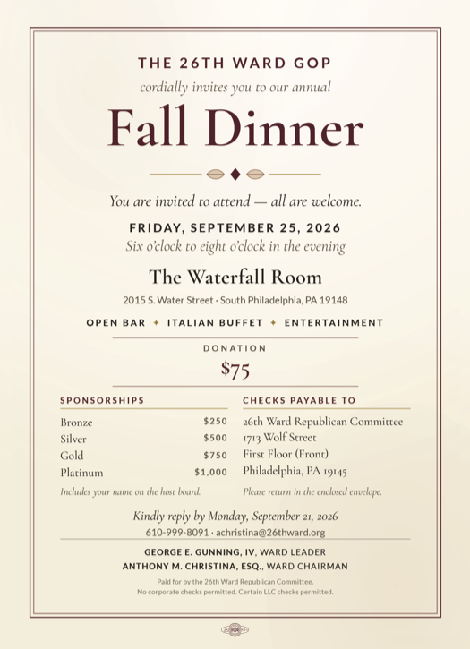 26th Ward Cocktail Party