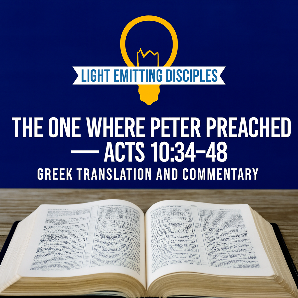 Wrestling with the Scripture: Acts 10:34-48