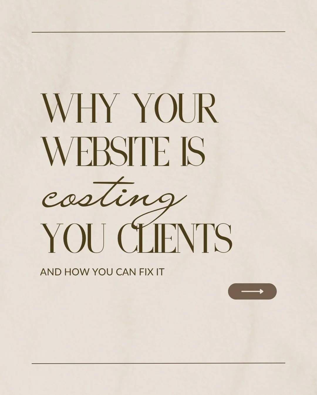 Did you know that something as simple a not having high quality images on your site is sending your potential clients running to your competitors? 😱

I totally understand that photography can be quite the investment, but taking a critical look at yo