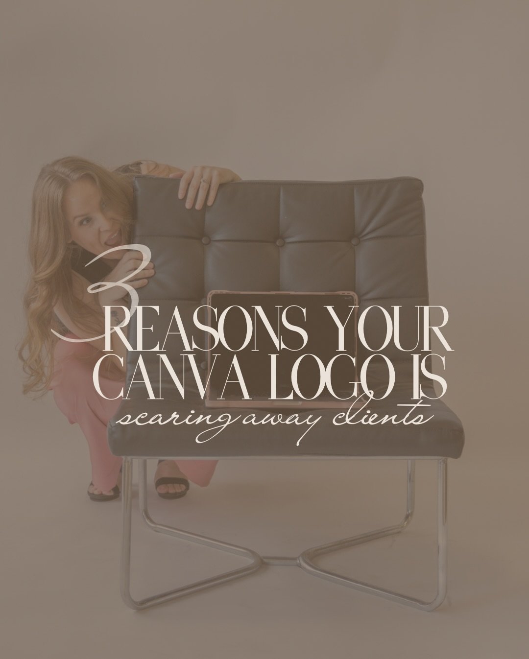 I know that your Canva logo has you in a chokehold, but let me hold your hand when I tell you 3 reasons it&rsquo;s costing you clients 😬

1️⃣ You have one version of your logo and you shrink or expand it to fit all mediums 

2️⃣ Your brand looks lik