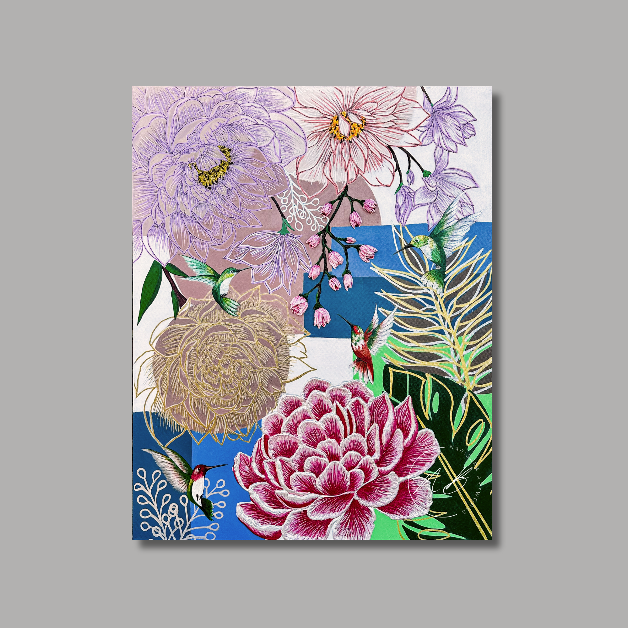 A little World of Hummingbird Birds Family.