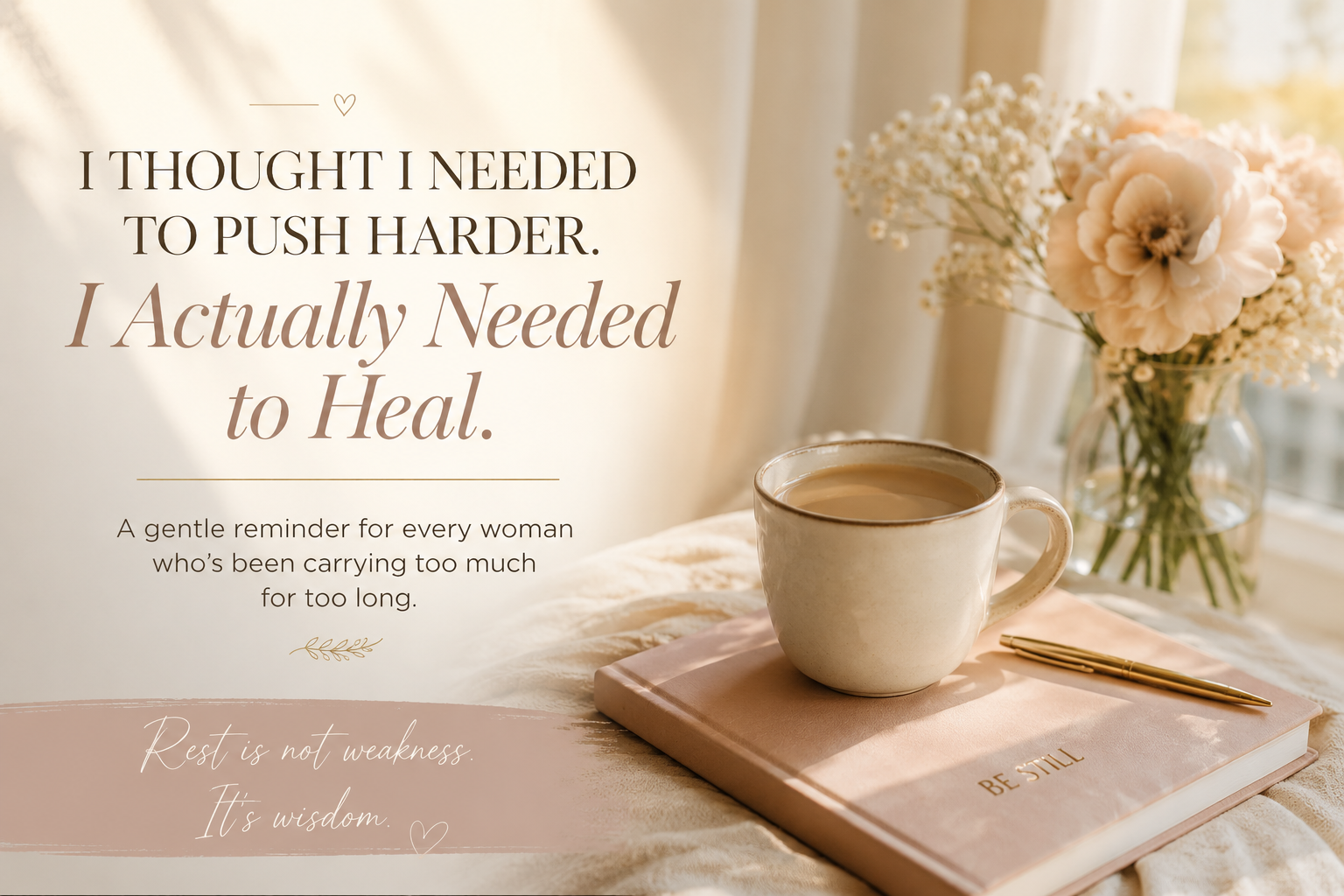 I Thought I Needed To Push Harder. I Actually Needed To Heal.