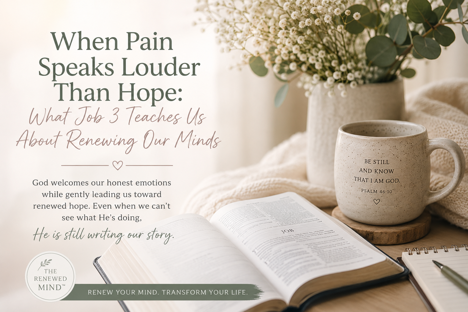 When Pain Speaks Louder Than Hope: What Job 3 Teaches Us About Renewing Our Minds